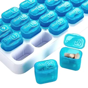 

High Quality New Pill Box 31 Day Medicine Tablet Dispenser Monthly Organizer Large Extra Weekly Storage Organizer Pill Case J2S4