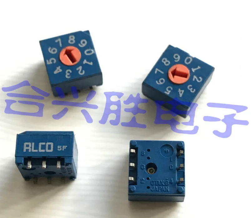 2 шт. SMD 0-9-поворотный DIP-переключатель 10-битный кодовый переключатель DRD10CS
