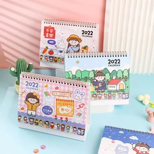 

2022 Kawaii Desktop Calendar Planner Agenda Creative School Office Stationery