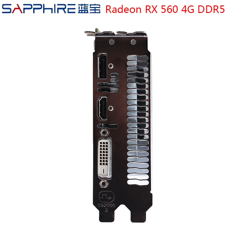 Продажа Видеокарта SAPPHIRE AMD font b Gaming b font Radeon RX560, 4 Гб, 128 бит, GDDR5, PCI, настольная, RX560D, видеокарта для игрового ПК, используемые карты AMD