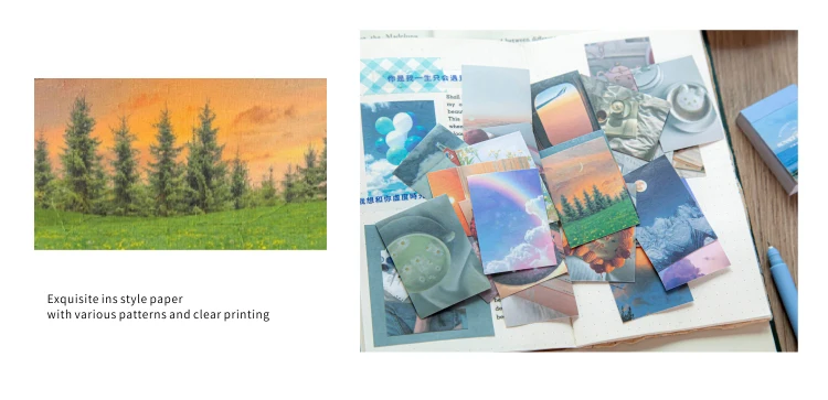 Mr.paper 8 Design Ins Style Japanese Romantic Series Frame Sticker Creative Mini Pocket Decoration DIY Material Sticker