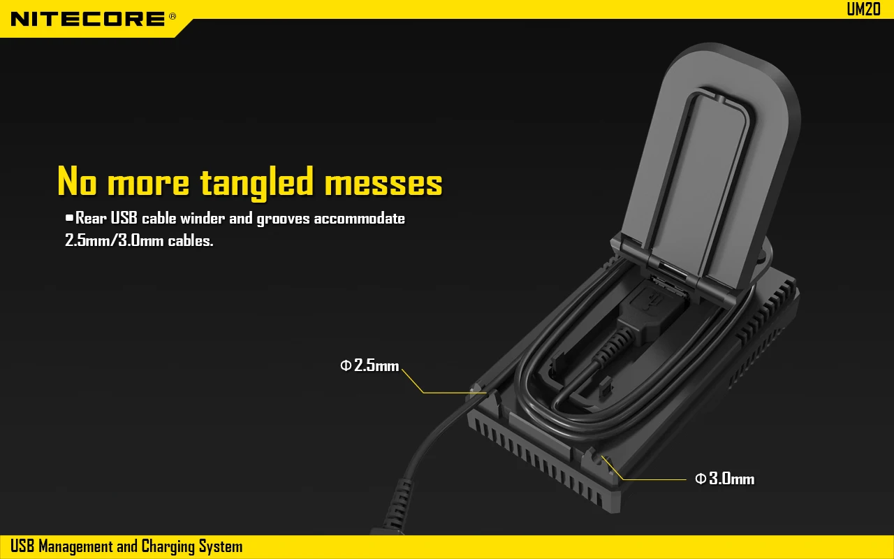 Оригинальное зарядное устройство NITECORE UM20