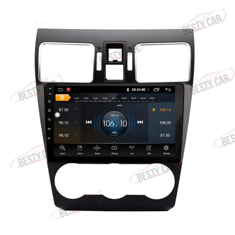 Perfect Android 9.0 9 Inch Octa Core Car Radio Stereo Audio Multimedia Player GPS Head Unit for Subaru WRX Forester 2016-2018 IPS 2.5D WIFI CARPLAY with Free Map Backup Camera 5