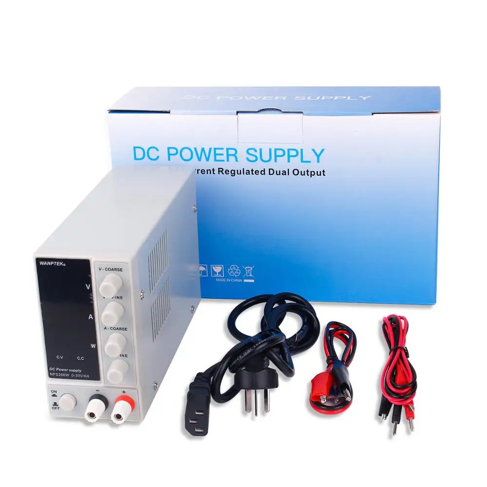  Wanptek Lab DC Adjustable Power Supply 120V 30V 6A 10A Digital Switching Voltage Regulator Stabiliz