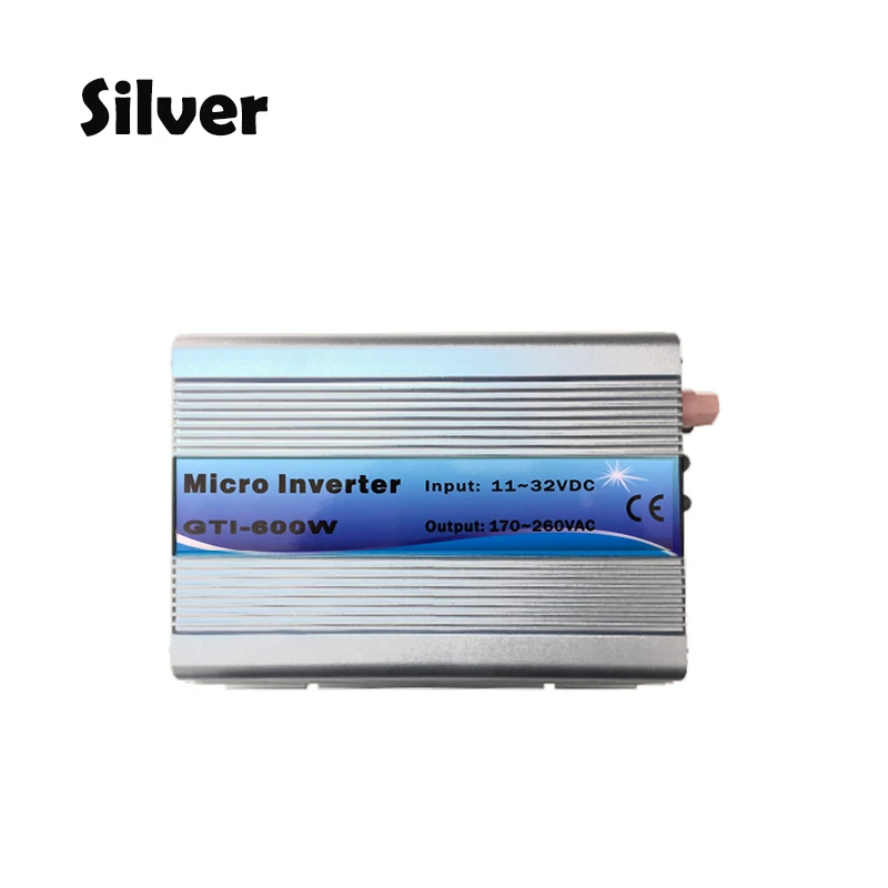 On Grid Tie Inverter 600W 18V DC Input 220V AC Output with MPPT Function 99% Efficiency Pure Sine Wave for Solar Energy Systems