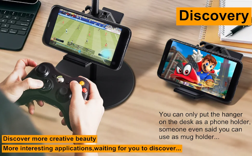 Universal 3-tier jogo controlador titular, fone de
