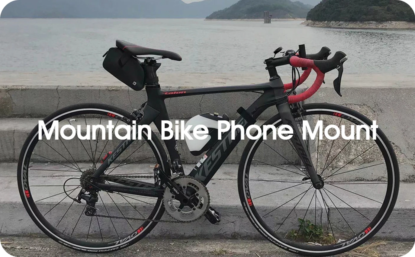 iphone holder for tripod Aluminum alloy black bicycle phone holder, Mountain Bike phone holder Road Bike Handlebar Stem Mount MTB Riding Bracket mobile phone stands for vehicle