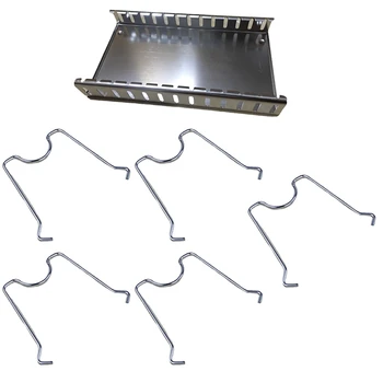 

Stainless Steel Storage Rack Kitchen Storage Pot Lid Cover Cutting Board Cookware Organizer Trumpet