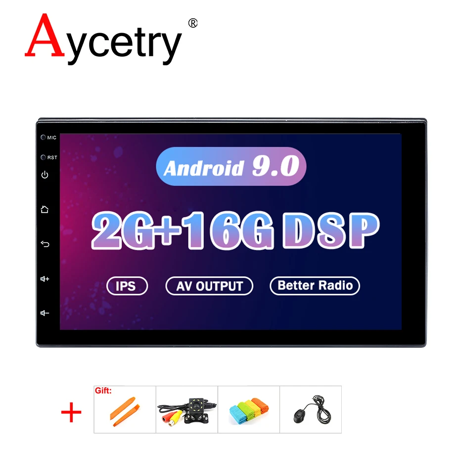 Aycetry Android 9,0 DSP ips универсальное радио для Nissan TOYOTA Kia RAV4 Honda VW hyundai gps навигационный экран без DVD головное устройство