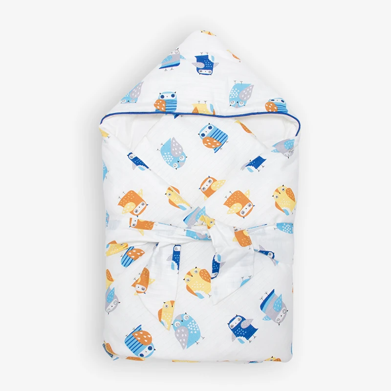 Newborn Baby hooded Blanket Nursing Wrap baby swaddle Thicken Blankets stroller Swaddling cotton toddler wraps warm