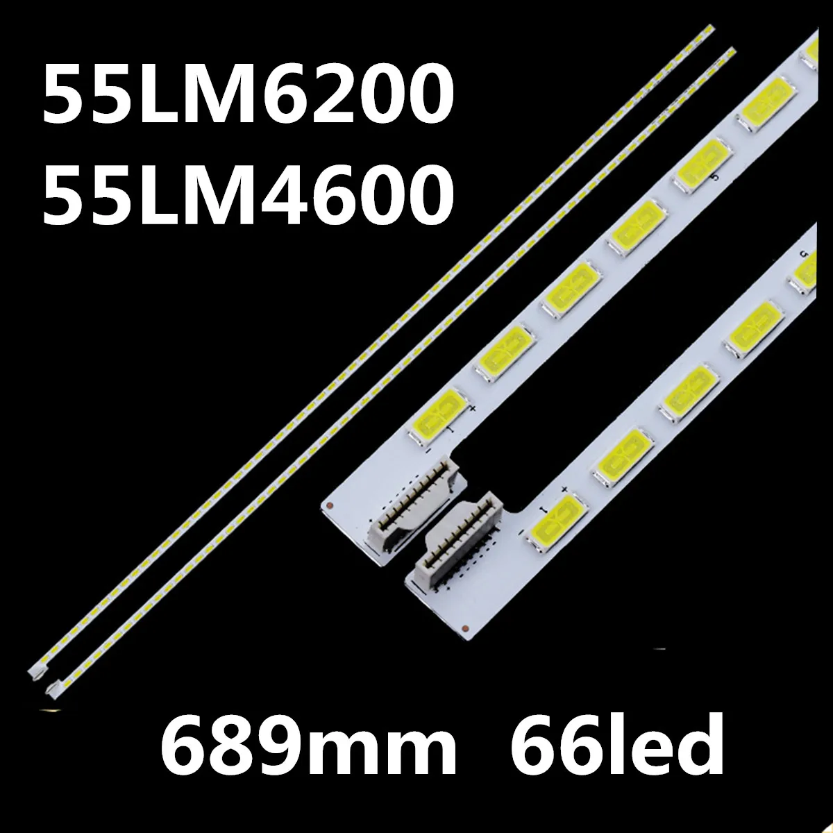 100% New 2pcs/Kit LED strip for LG TV 55LS4600 UA 55LM5800 UC 55LM4600 LC550EUA AE F1 55 V12 Edge REV1.1 1 L Type 6920L 0001C | Лампы и