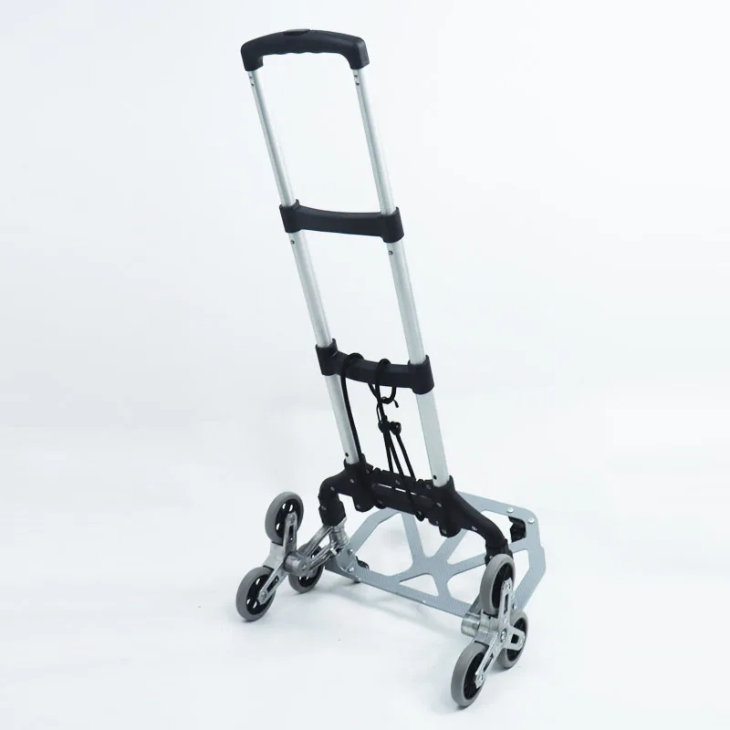 Folding Hand Truck Aluminum Alloy Portable Luggage Cart 220LB Load Capacity Moving Equipment Great for Boxes & Luggage carretill