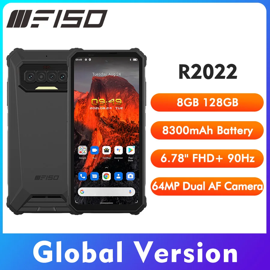 IIIF150 R2022 6 78 'ɿHD 90 Гц G95 8 ГБ + 128 IP68/69K водонепроницаемый смартфон 64 мп 20 Мп AF Night