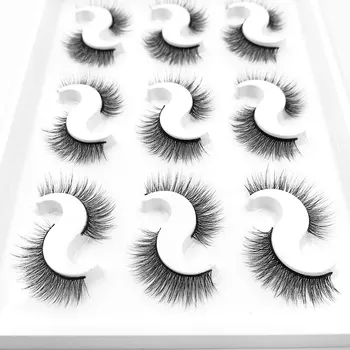 

NEW 9 pairs 3D Mink Lashes Natural False Eyelashes Dramatic Volume Fake Lashes Makeup Eyelash Extension Silk Eyelashes