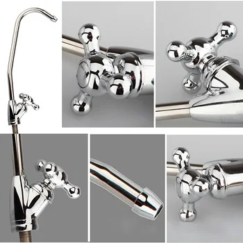 

HOT Reverse Osmosis Water Filter Sink Faucet Tap Bright Shiny Spray Tap Mixer Swivel Faucet Trigeminal Taps Water Purifier TI99