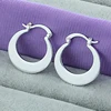 Fashion Wedding Jewelry Set 925 Silver Moon Hoop Earring Pendant Necklace Chains Set For Women Fashion Jewelry Accessories ► Photo 2/6