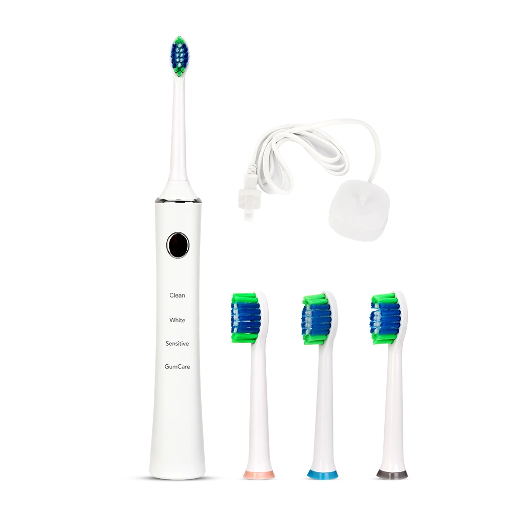 style 3 Gift Package 4 Mode Sonic Electric Toothbrush Intelligent Rechargeable Tooth Brush Teeth Whitening for Adults with 4 Heads Hot - Цвет: style 3