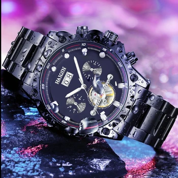 

HAIQIN men's watch top brand luxury wrist watch mechanical automatic watch men Tourbillon business military waterproof watches