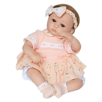 

45cm Realistic Body Reborn Baby Doll Toy Adorable Lifelike Toddler bebes reborn corpo de silicone inteiro realista Baby Dolls