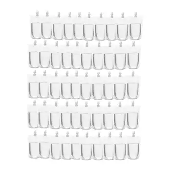

50pcs Clear Transparent Nozzle BagSelf Adhesive Bag Thick Plastic Self SealingBags Packing Small Gift Package Storage Bag