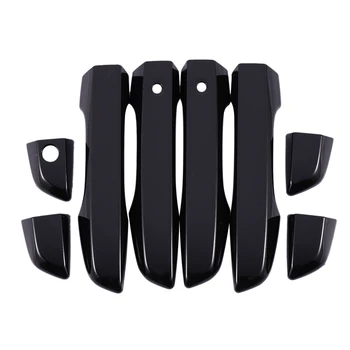 

8Pcs Glossy Black ABS Exterior Outer Door Outside Door Handle Cover Trim for Honda Civic 2016-2019 Car Styling