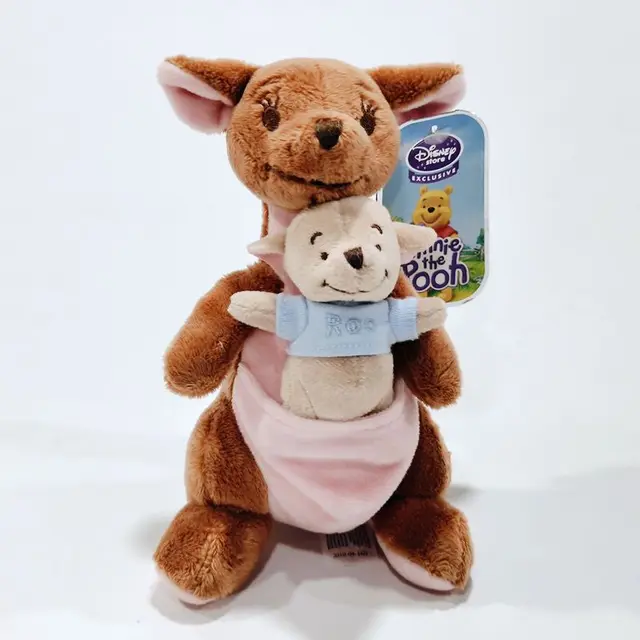 Disney Winnie the Pooh ROO's Mother The Kangaroo Stuffed Plush Toys Kawaii Pooh's Friend Plush Dolls Lovely Gifts for Kids