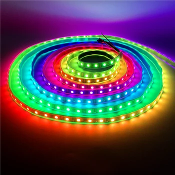 

5m WS2811 5050 SMD RGB Strip light Addressable 30 60leds/m Led Pixels Programmable External 1 IC Control 3 Leds 12V LED Tape