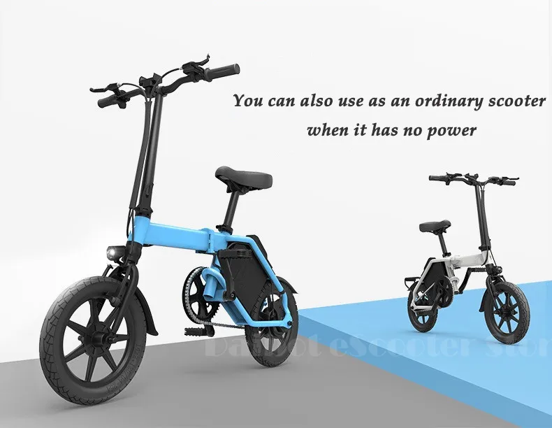 Best Daibot Portable Electric Bike 14 Inch Two Wheel Electric Scooter Three Cycling Mode 300W 48V Folding Electric Bicycle For Adult 10