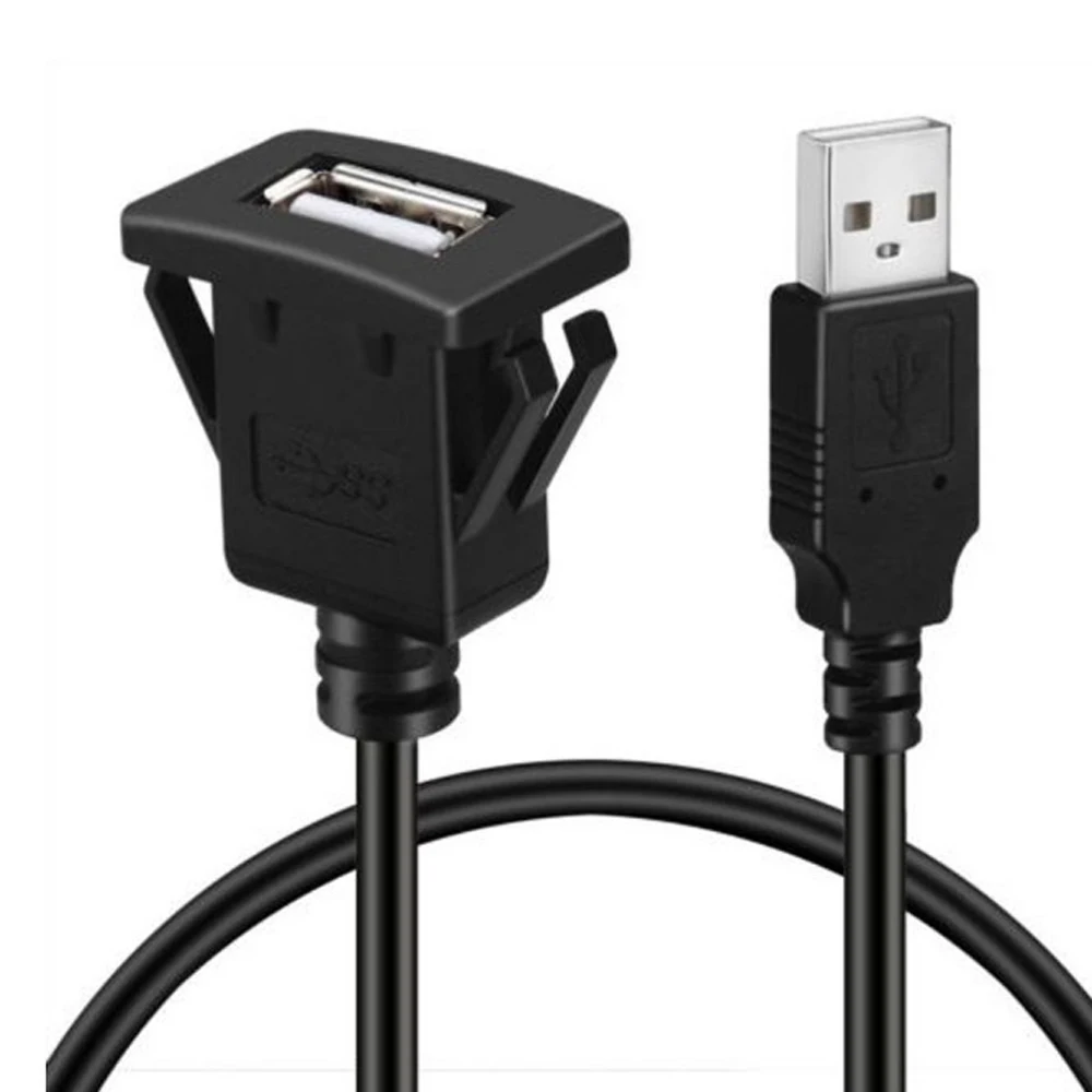 Мужской и Женский USB 2,0 в автомобиле Соединительный кабель для разъема свинцовый Удлинительный кабель свинцовый адаптер Вход USB 2,0 разъем удлинитель для автомобиля