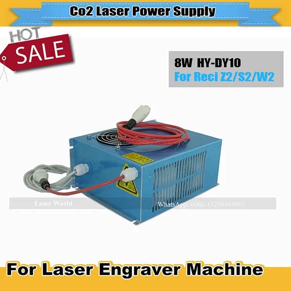 Reci Питание лазер co2 80W 220/110V для Reci HY-DY10 W2/S2 лазерная трубка для Co2 лазерный станок для резки/гравировки