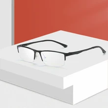 

298 Optical Eyeglasses Frame for Men Eyewear Prescription Glasses Half Rim Man Spectacles Alloy Frame Eyeglasses