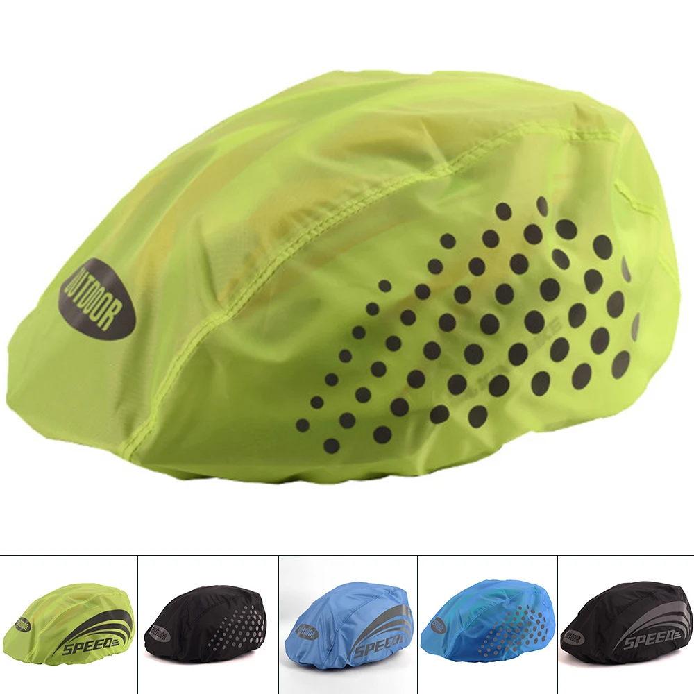 

Outdoor Cycling Waterproof Reflective Helmet Cover Safety Windproof Dustproof Oxford Cloth adjusted Helmet Cover