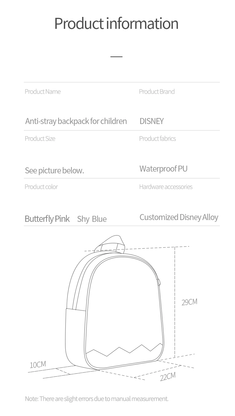 Детская школьная сумка disney с Микки Маусом, рюкзак с защитой от потери, для детей 1-3-6 лет, милая детская маленькая сумка на плечо с рисунком