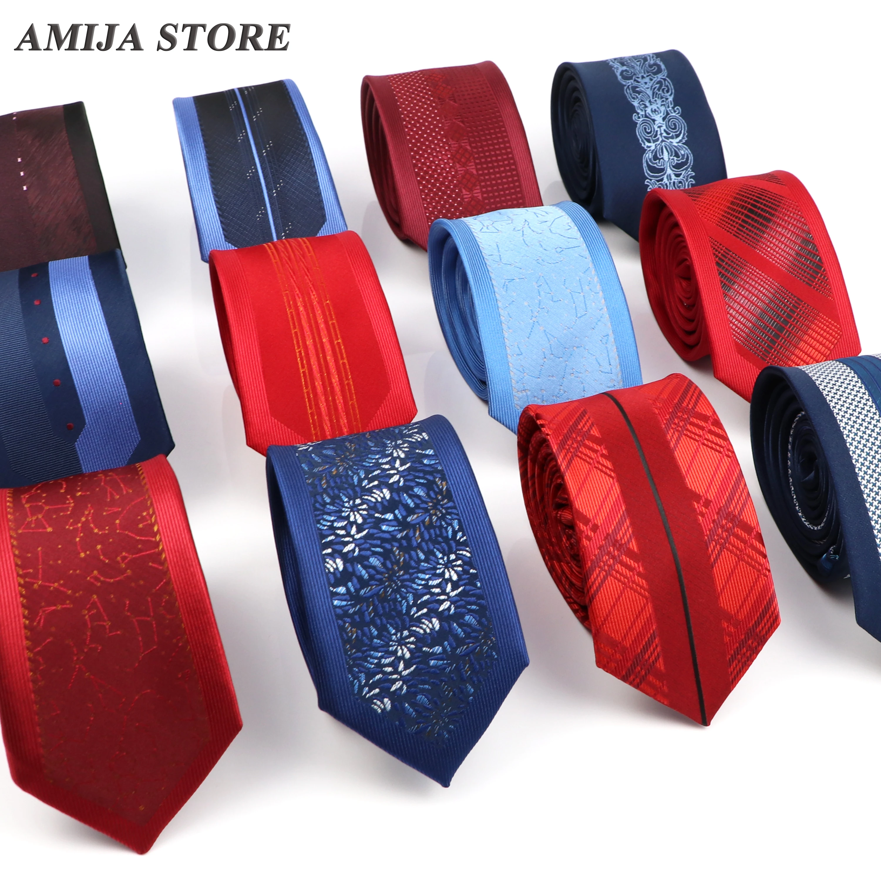 New Men's Ties Best Man Gift Luxury Floral Geometric Jacquard Neckties