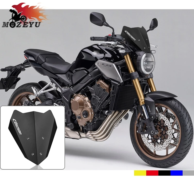 

Motorcycle CB 650 R Aluminum Windshield Deflector Wind Screen Accessories For HONDA Hornet CB650R CB 650R 2018 2019 2020