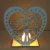Свадебное Сердце Деревянный Mr Mrs Кулон Украшение Стола LED Light Candle Wedding Party Supplies For Adults Favors decor 11 Июня