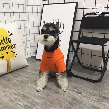 

Fashion Dog Summer T-shirt Vest Pet Sweatshirt Jersey Clothes Small Medium Dogs Schnauzer French Bulldog Pug Dropshipping BGC02