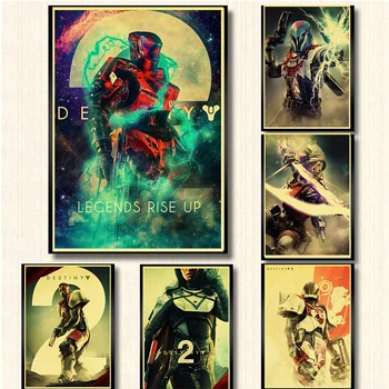 

Destiny 2 Game Poster kraft paper print Wall Painting wall Art for Home Decor retro poster wall sticker
