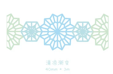 Retro Dream Lace Flowers Bullet Journal Washi Tape Decorative Adhesive Tape DIY Scrapbooking Sticker Label Japanese Stationery - Цвет: Зеленый