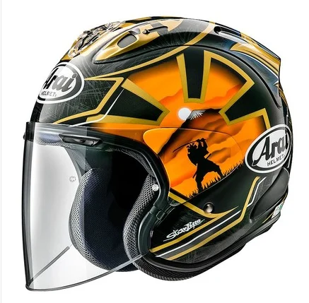 Original Arai Open Face Motorcycle Helmet VZ-RAM PEDROSA SAMURAI Spirits  JAPAN Casco Moto Motocross Capacete