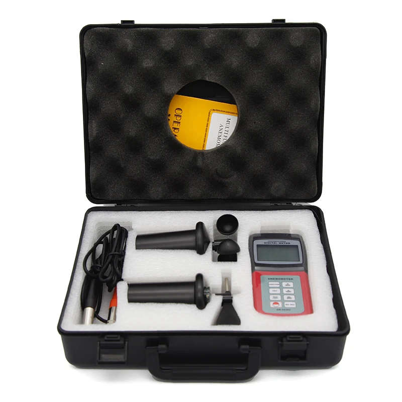 Landtek AM-4836C Многофункциональный Профессиональный анемометр с 3 чашками направление температуры Воздушный поток с датчиком скорости ветра