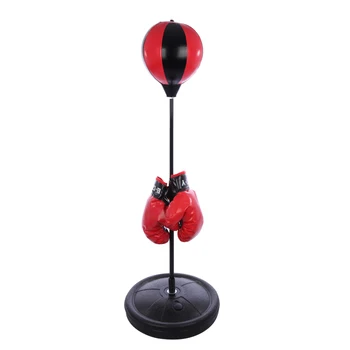 

Height Adjustable Sport Boxing Punching Bag with Gloves Punching Ball for Kids Indoor Sport Boxing Prectice - Color Random