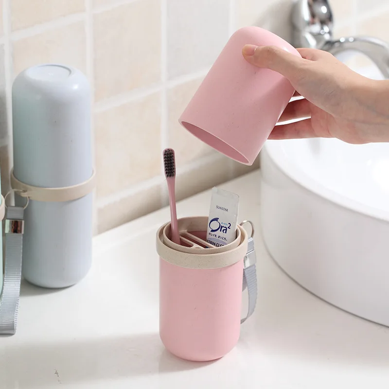 

Travel Toothbrush Case Portable Washed Cup Toothbrush Cup Set Couples Tooth Mug Creative Simple Dental Equipment Storage
