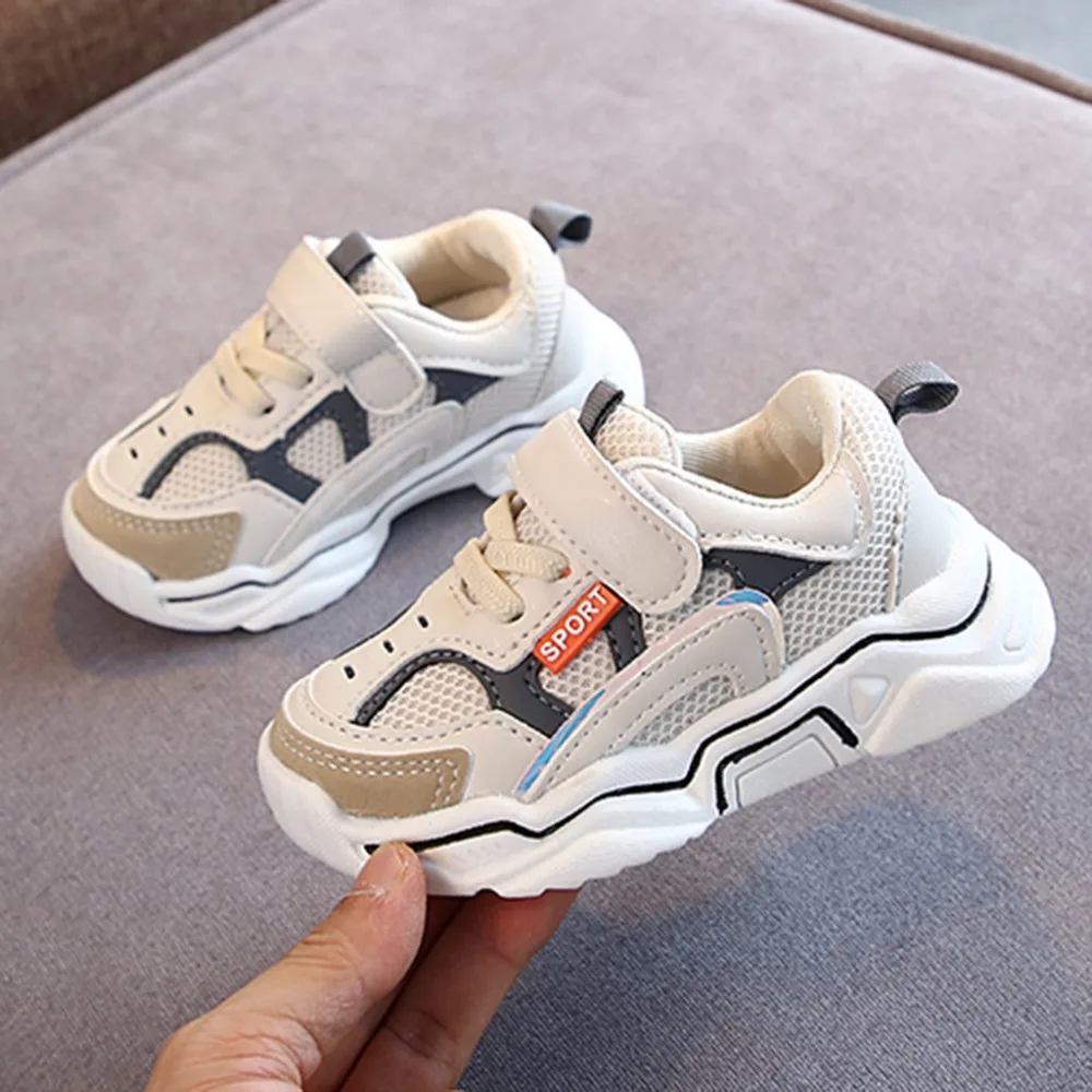 Baby kids sneakers boys child baby kids sneakers girls mesh breathable sports running shoes sneakers football shoes kids 35A13 (21)