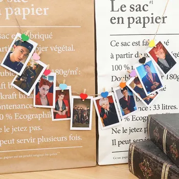 

20 Pcs/Set New KPOP High Quality EXO Album Self Made Paper Card Photo Card Poster Photocard Fans Gift Collection Stationery Set