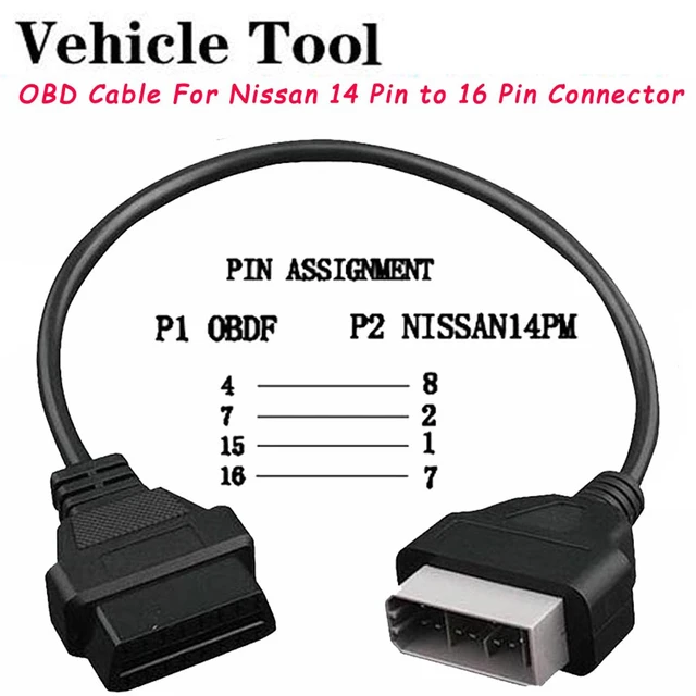 Câble Rallonge OBD2 Voiture ODB2 Prise Diag Diagnostique 60cm