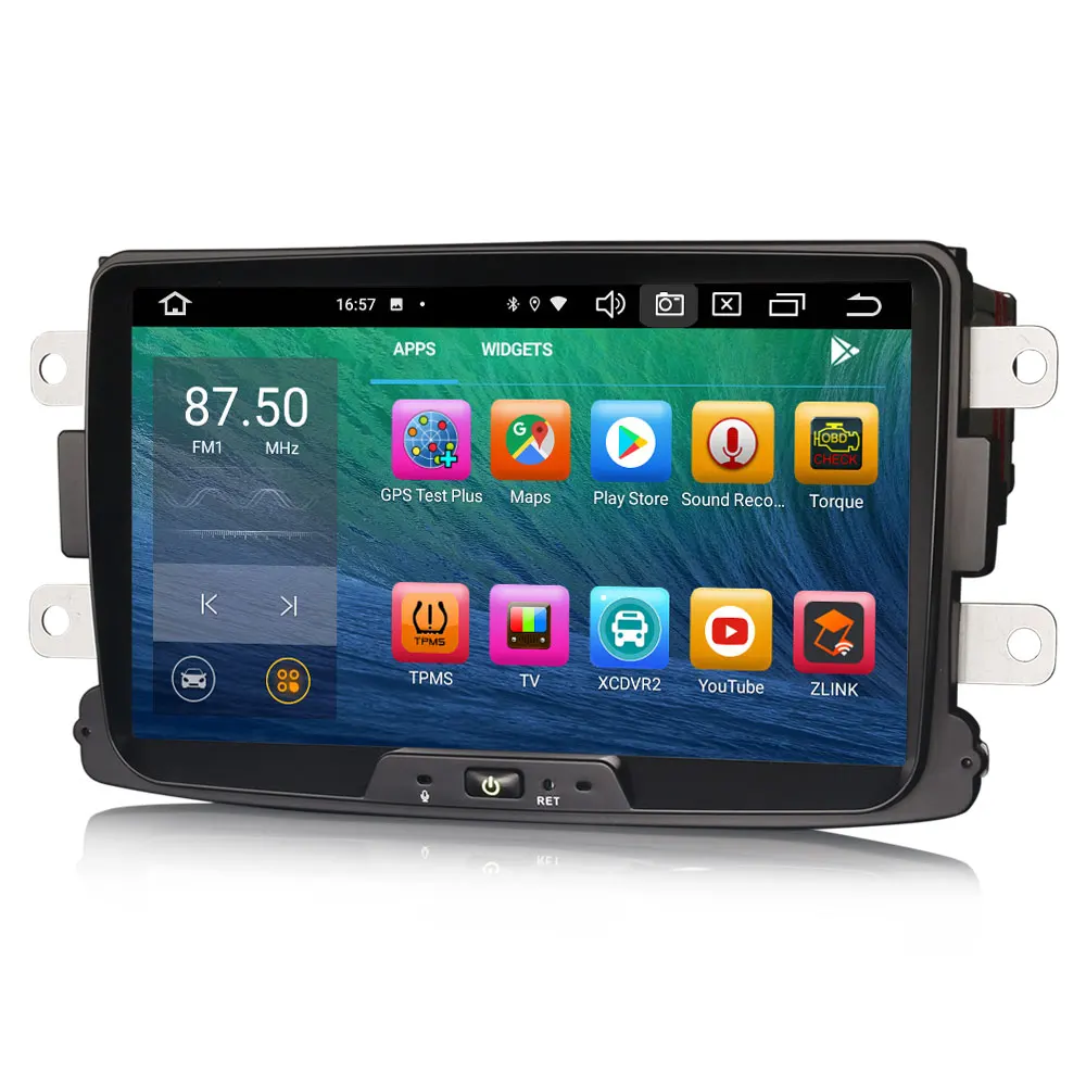 8 &quotAndroid 10 0 OS автомобильный мультимедийный GPS радио системный плеер для Renault Logan 2012