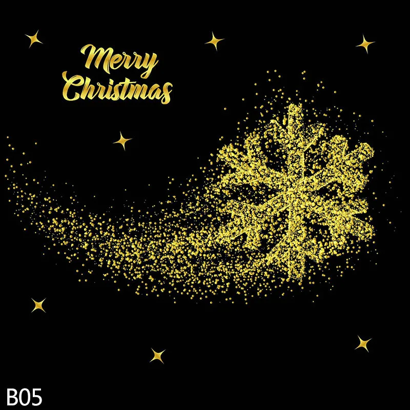 Санта-Клаус, снеговик, Рождественская елка, Веселый Рождественский стикер на стену для DIY, украшение детской комнаты, оконная витрина, стеклянная наклейка для декора - Цвет: b05 gold snowflake