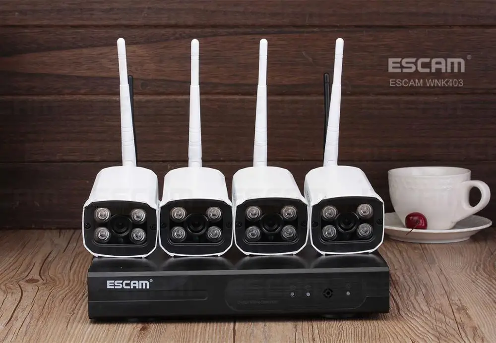 ESCAM WNK 403 2 МП 1080P беспроводная WIFI NVR комплект IP-камеры | Безопасность и защита
