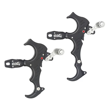 

4 Finger Archery Arrow Release Aid Grip Caliper F/ Compound Archery Bow Hunting